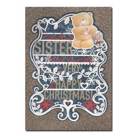 Fabulous Sister Forever Friends Christmas Card